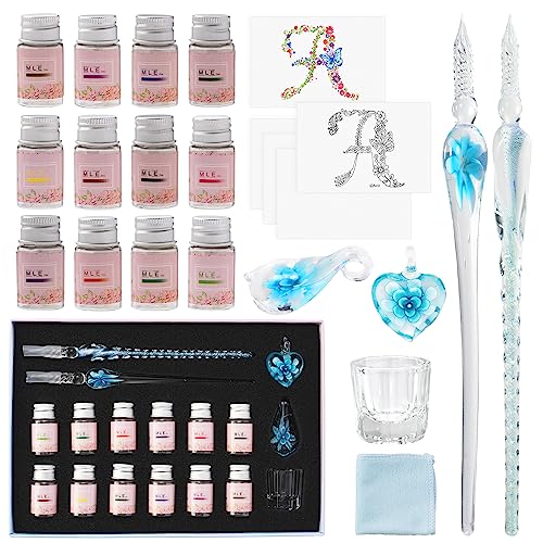 バリオスインク26本セット Amazon | 【iMLEi】 ガラスディップペン ペン2本 インクボトルセット